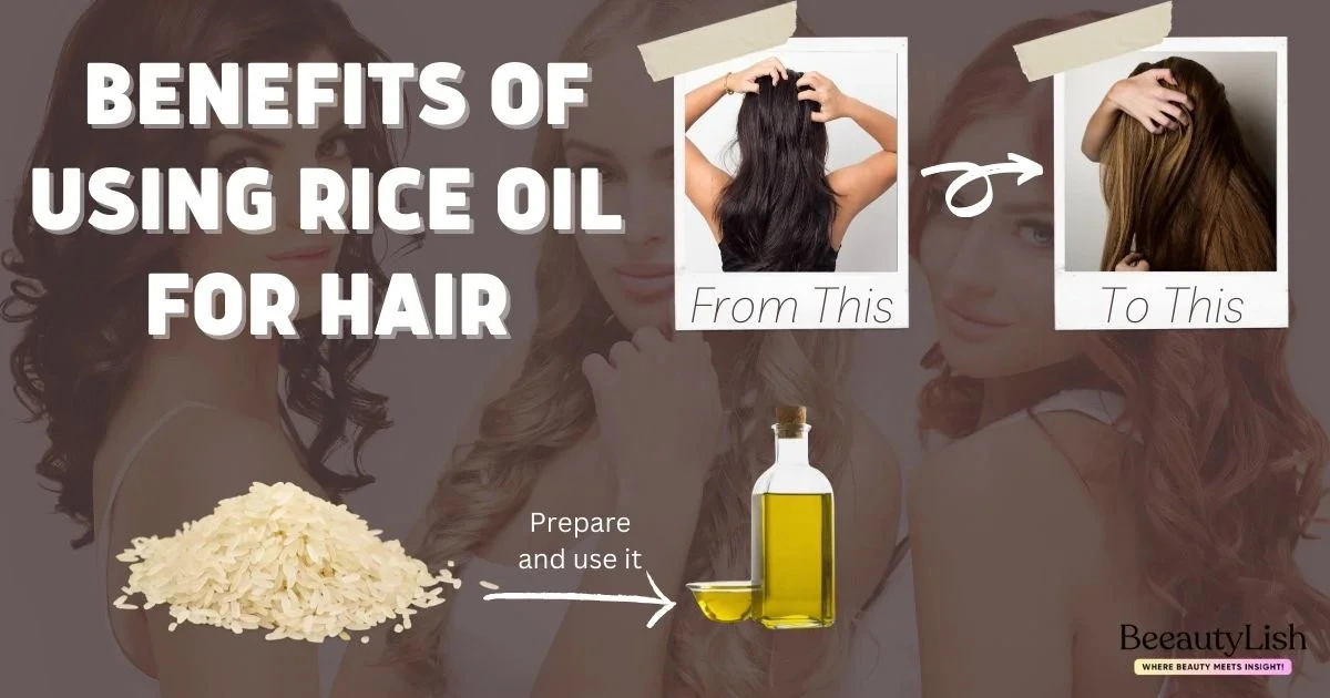 Rice oil for hair